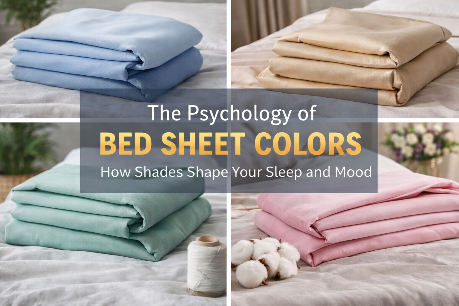How Bed Sheet Colors Affect Mood & Sleep: A Stylish Guide to Choosing the Right Hue